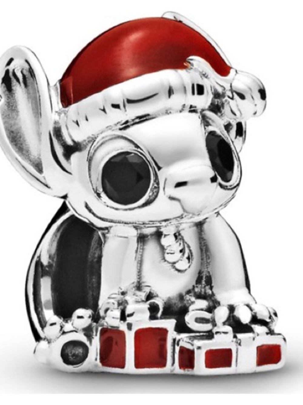 Disney Parks Pandora Retired Christmas Stitch Charm
